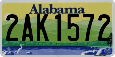 AL license plate 2AK1572
