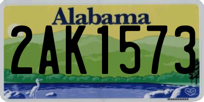 AL license plate 2AK1573