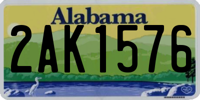 AL license plate 2AK1576