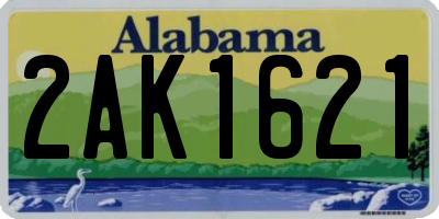 AL license plate 2AK1621