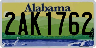 AL license plate 2AK1762