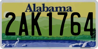 AL license plate 2AK1764