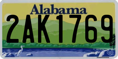 AL license plate 2AK1769