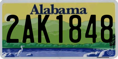 AL license plate 2AK1848
