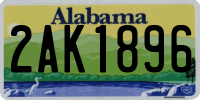 AL license plate 2AK1896
