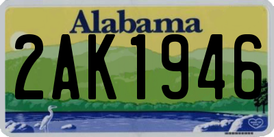 AL license plate 2AK1946