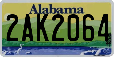 AL license plate 2AK2064
