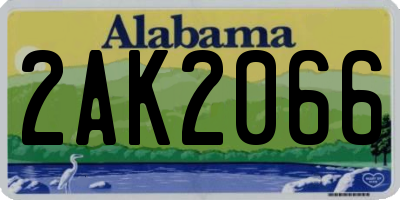AL license plate 2AK2066