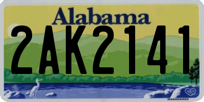 AL license plate 2AK2141
