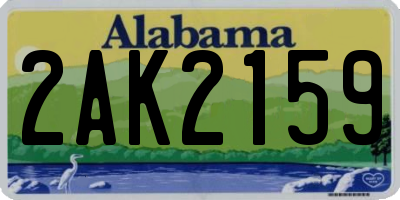 AL license plate 2AK2159