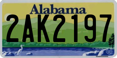 AL license plate 2AK2197