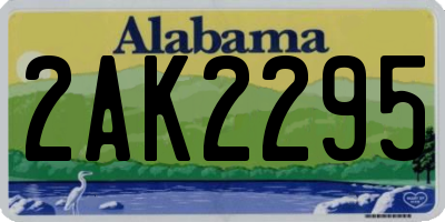 AL license plate 2AK2295