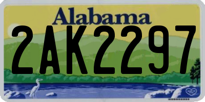 AL license plate 2AK2297