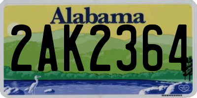 AL license plate 2AK2364