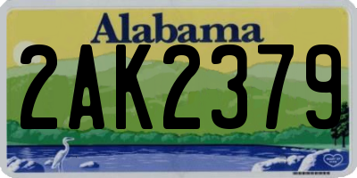 AL license plate 2AK2379