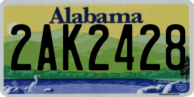 AL license plate 2AK2428