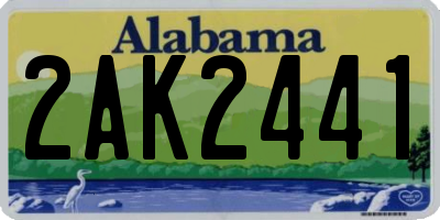 AL license plate 2AK2441