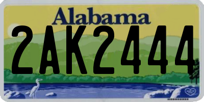 AL license plate 2AK2444