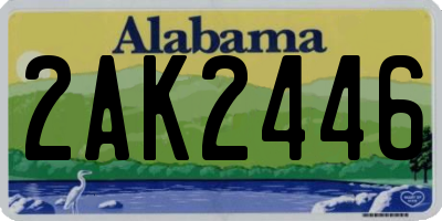 AL license plate 2AK2446