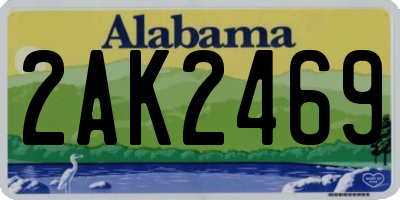 AL license plate 2AK2469