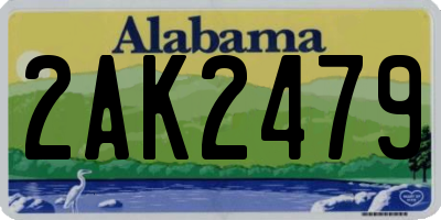 AL license plate 2AK2479