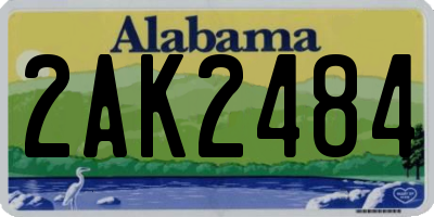 AL license plate 2AK2484