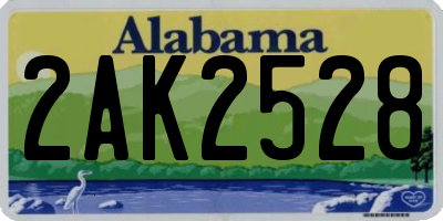 AL license plate 2AK2528