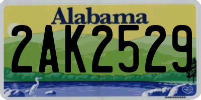 AL license plate 2AK2529