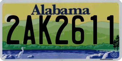 AL license plate 2AK2611