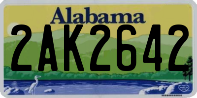 AL license plate 2AK2642