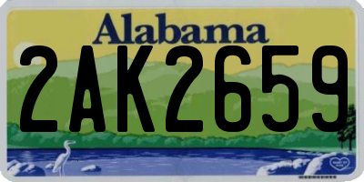 AL license plate 2AK2659