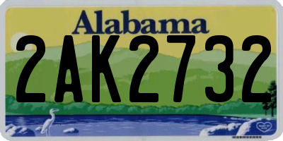 AL license plate 2AK2732