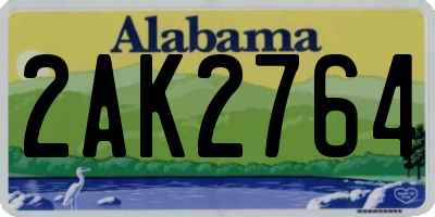 AL license plate 2AK2764