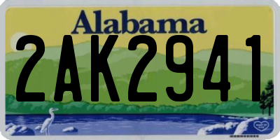 AL license plate 2AK2941