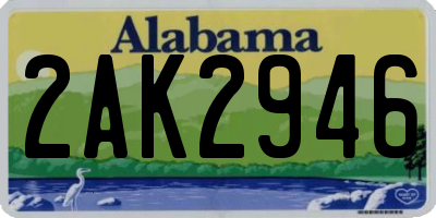 AL license plate 2AK2946