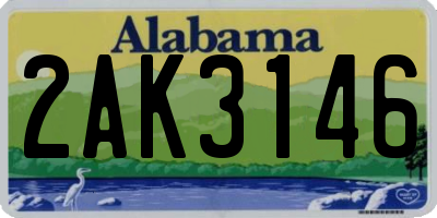 AL license plate 2AK3146