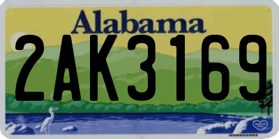 AL license plate 2AK3169