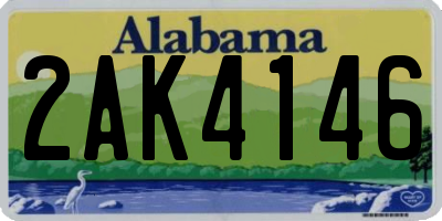 AL license plate 2AK4146
