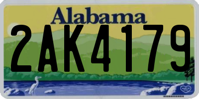 AL license plate 2AK4179