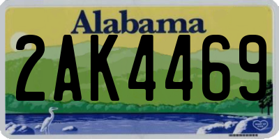AL license plate 2AK4469