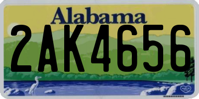 AL license plate 2AK4656
