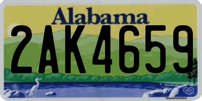 AL license plate 2AK4659