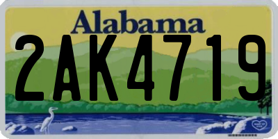 AL license plate 2AK4719