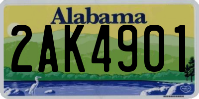 AL license plate 2AK4901