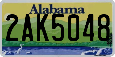 AL license plate 2AK5048