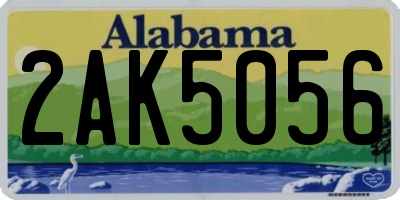 AL license plate 2AK5056
