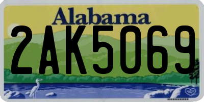 AL license plate 2AK5069
