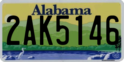 AL license plate 2AK5146