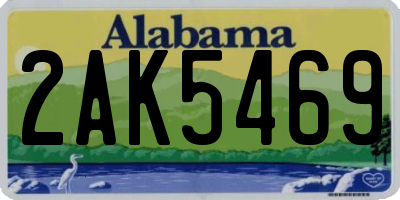 AL license plate 2AK5469