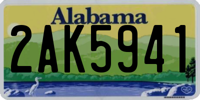 AL license plate 2AK5941